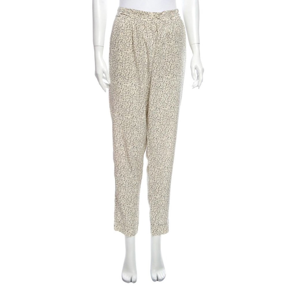 Steven Alan Silk Printed Drawstring Trousers